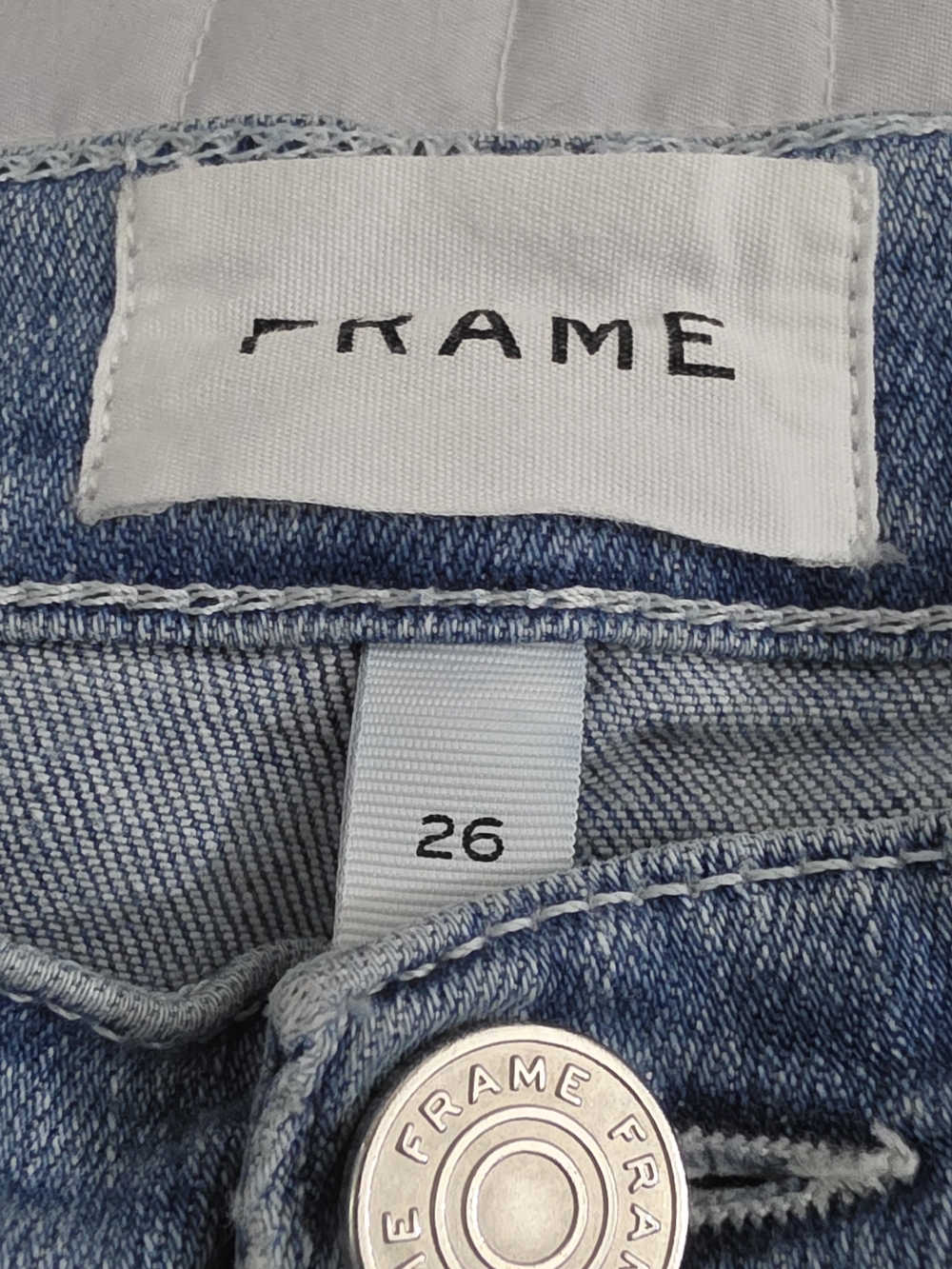 Frame Denim Le High Straight Galeston Light Wash Cropped Womens 26 - Picture 8 of 11